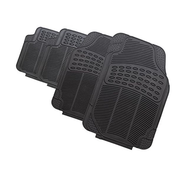 HEAVY DUTY RUBBER CAR FLOOR MATS 4PC
