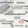 Kagonekodo Partial False Eyelashes (Brown, Hair Bundle, Type 8mm-12mm, IS-BR)