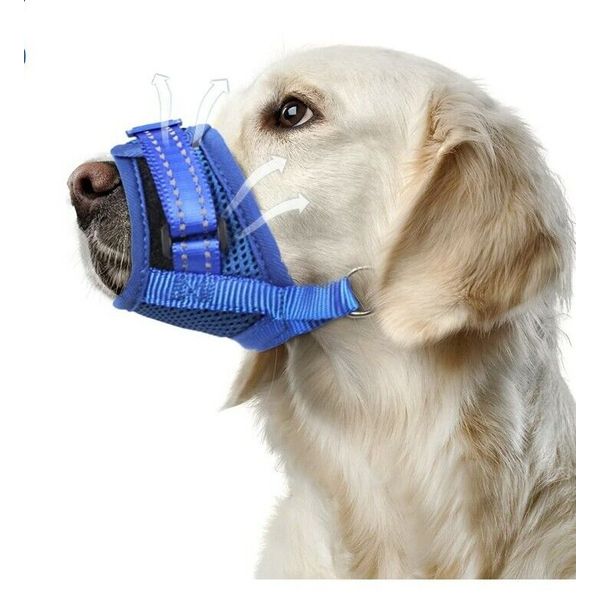 Marnonsis Dog Muzzle, Soft Dog Muzzle Size Large