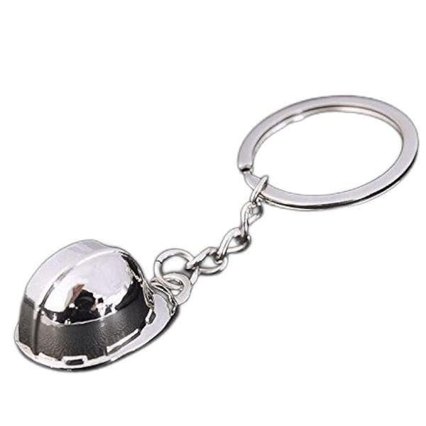 RDD 3D Metal Hard Hat Helmet Builder Construction Safety Hat Keychain Novelty
