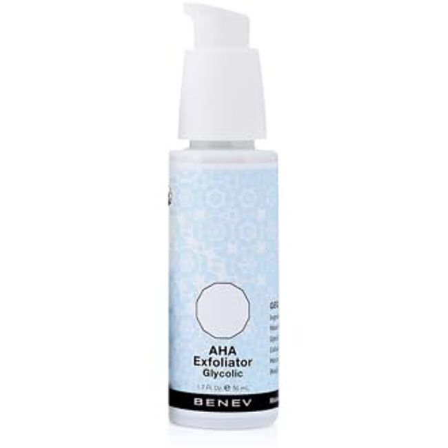 BENEV AHA Exfoliator Glycolic%7.5 – Glikolik Granülsüz Glycolic Acid Jel Peeling, Granülsüz, Cilt Bakımı, Yüz Bakımı, Yaşlanma Karşıtı - Anti-Aging, Tüm Cilt Tiplerine Uygun (50 ML) 2.65 pH