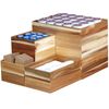 Urban Renewal 12" x 9" x 2" Urban Rustic Rectangular Stackable Wood Display Box