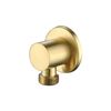 Arissa Brushed Brass Wall Outlet Elbow