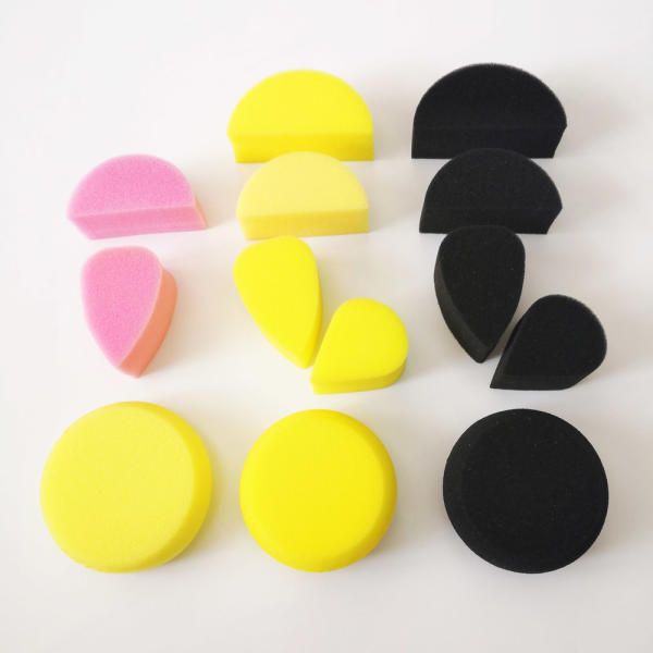 Halloween Makeup Shape Square Face Painting Black Yellow Facial Sponge