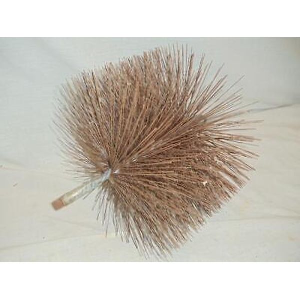 Heavy Duty Wire Chimney Brush 10" Round Sweeping Cleaning Sweep 1/4" NPT