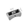 sourcing map 24mmx11mmx10mm Console Mixer Slider Fader Knobs Replacement for Potentiometer Gray Knob Black Mark 10pcs