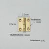 4 Pcs 1" Door Hinges Brass Folding Hinges for Gate Window Closet Drawer Boxes