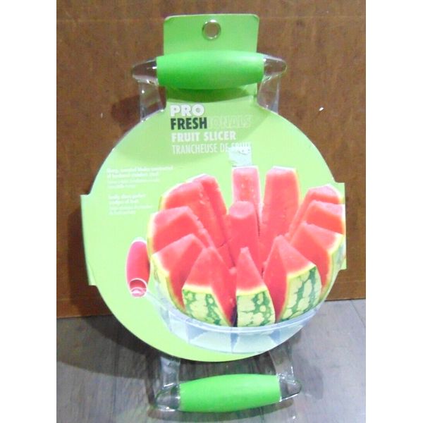 PRO FRESHIONALS Fruit Melon Slicer Stainless Steel Dishwasher Safe 8.5" NEW