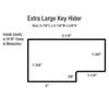 Lucky Line Extra Large Magnetic Key hider Case Key Holder for Large Keys (91201)