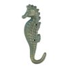 Cast Iron Seahorse Wall Hook Set of Two
