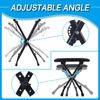 Adjustable Double-X Piano Keyboard Stand and Bench Set Black