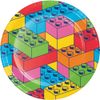 Creative Converting Block Bash Toy Blocks Speiseteller, 8 Stück