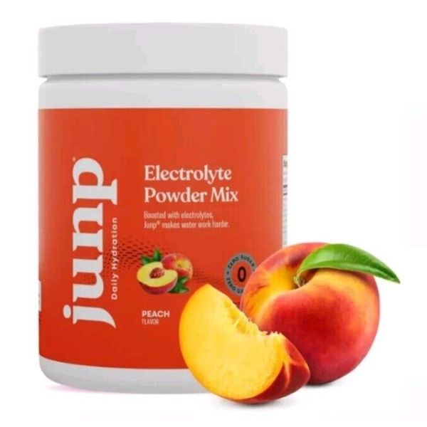 JUNP Electrolytes Powder Zero Sugar Peach Flavor Hydration Drink Mix 90 Servings