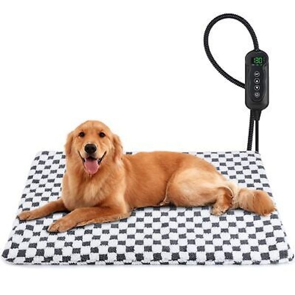 Pet Heating Pad, 11 Adjustable Temperature Dog Heating Pad Indoor with Timer,...