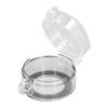 Nanddi Push Button Switch Cover, Round Plastic Emergency Stop Button Cover Protector Guard Case Clear Protective Switch Push Button Lockout Cover for 22MM Diameter Push Button Switch