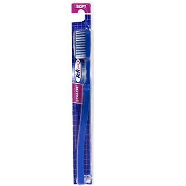 Tek Pro Toothbrush Full Head Medium Straight 1 Each Color may vary (6 pack)