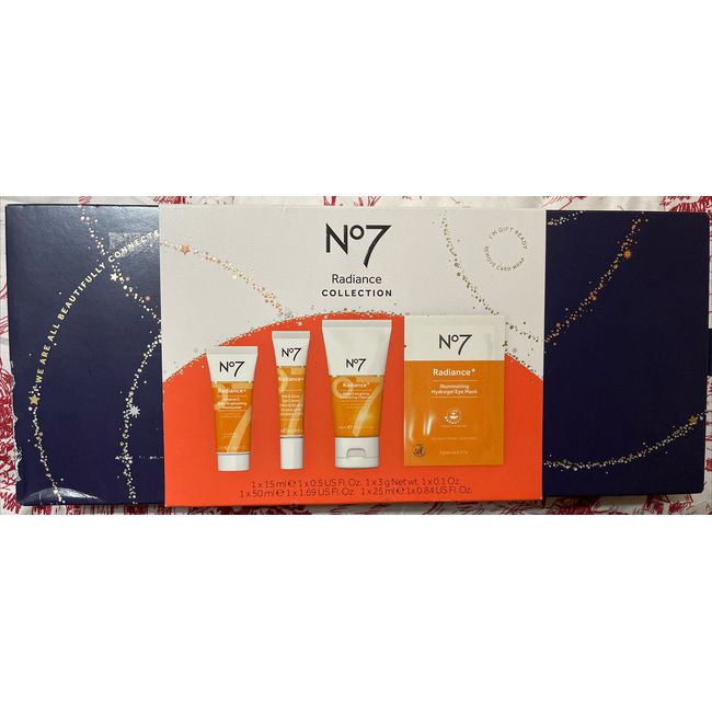 No 7 Radiance Collection Gift Set New.  Box As Is