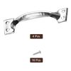 sourcing map Gate Handle Pulls, 4Pcs 6-inch/138mm Long Door Pull Handles with Screws for Cabinet Drawer Hardware Handles Pulls