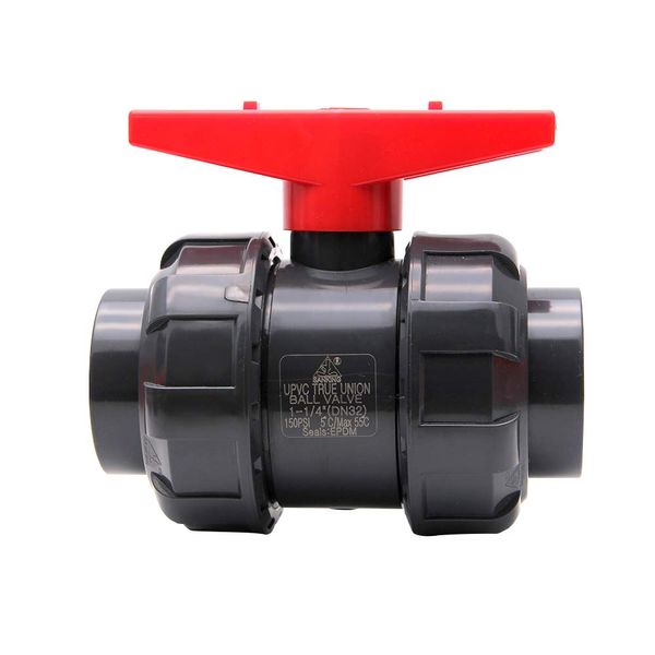 Sanking DIN Gray 40mm UPVC True Union Ball Valve