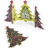 Sizzix "Card Christmas Tree Fold by Jen Long" Thinlits Die Set, Multi-Colour, Pack of 6