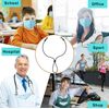 10 Pcs Adjustable Face Mask & Glasses Lanyard Strap Holder, Mask Extender Blue