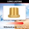 (Pack of 10) EFIELD 3/8" Male NPT Hex Plug, Solid Brass Pipe Fittings