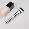 Foundation Brush, Set of 2, Flat, Thin, Easy to Stretch, For Liquid Foundation, Glossy Skin, Portable, Convenient and Protective Case