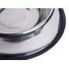 Petface Stainless Steel Spaniel Bowl,Black,Medium