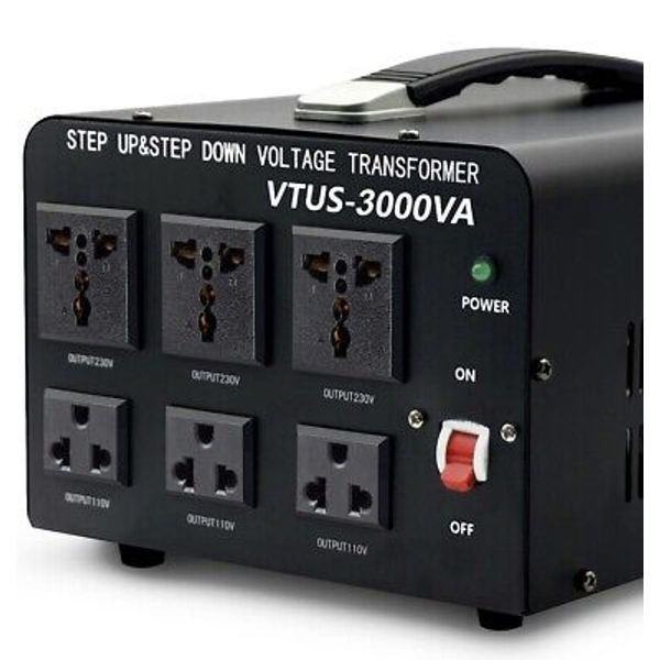 Yinleader Voltage Converter Transformer (220V to 110V, 110V to 220V) 3000 Watt