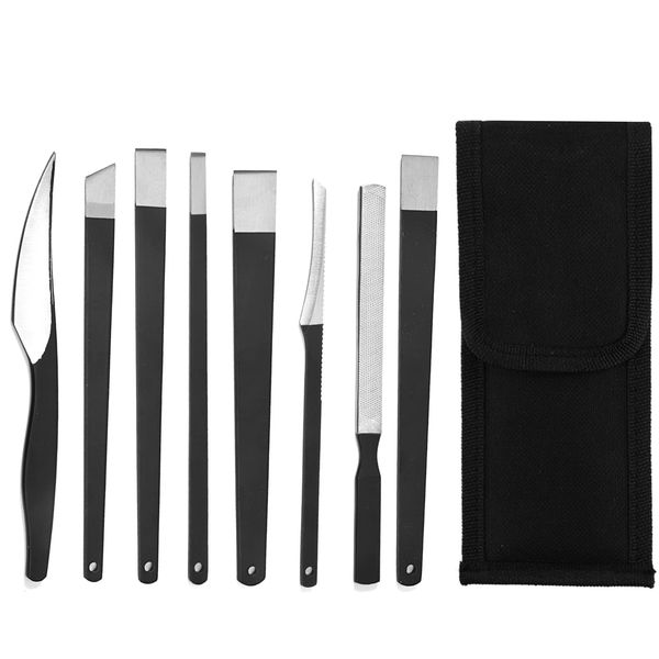 Foot Care Knife Set, 8 Pcs Foot Care Knife Nipper Clip Remover with Storage Bag for Foot Care Claws (Set of 8)