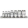Draper 34412 1/4-Inch and 3/8-Inch Square Drive Draper TX-Star Socket 7 Piece Set