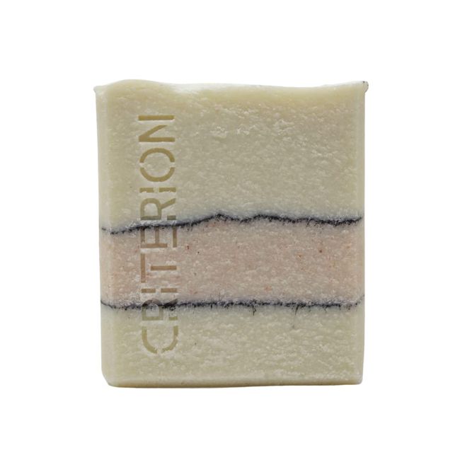 CRITERION Unscented Spa Soap with Dead Sea Salt, for sensitive/dry/eczema/psoriasis skin, 100% natural & vegan, 160g