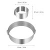 6"-12" Adjustable Stainless Steel Cake Ring Mould Baker Tool Baking Accessories