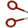 Hair Cutting Shears Barber Scissors 7" Ultra Sharp Red PVC Handle German Grade