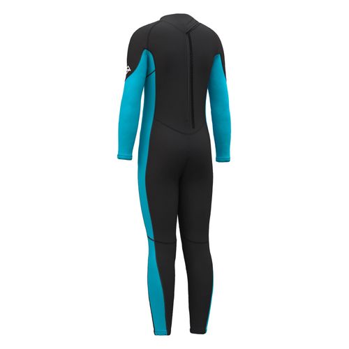 Hevto Kids Wetsuit for Boys Girls Children 3/2mm Neoprene Thermal Swimsuit Full Wet Suit in Cold Water for Swimming (K01-Blue, 10)