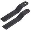 For Wolverine Skidsteer Brush Hog Cutter REPLACEMENT Blades Heavy Duty AR400 2pc