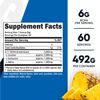 Nutricost BCAA Powder (Pineapple, 60 Servings) - Optimal 2:1:1 Ratio