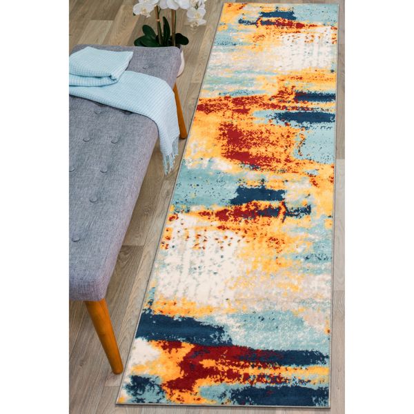 Rugshop Rugs Runners Bohemian Abstract Modern Carpet Rug Runner Hallway Rugs 2x7