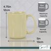 Servette Home Solid Ceramic Coffee Mug 15 oz - Almond