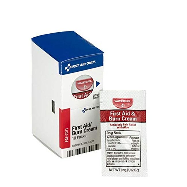 First Aid Only FAE-7011 Smartcompliance Refill Burn Cream Packets, 10 Count