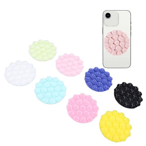 Sticky Phone Grip, Phone Sticky Grip, Suction Phone Mount, Phone Suction Mount 8pcs Silicone Suction Cups for All Phone Cell Phone Accessories Holder Multi Purpose