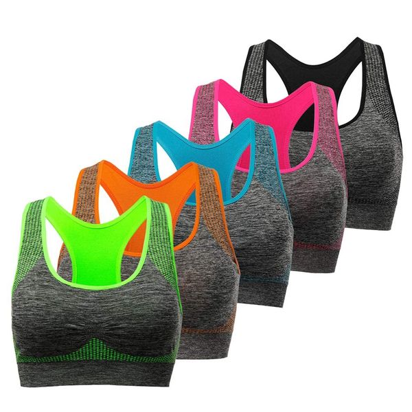 TOBWIZU Sports Bras for Women, Medium Support Yoga Gym Activewear Bras with Pocket