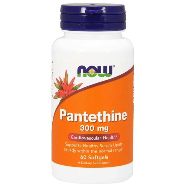 NOW Foods Pantethine, 300 mg, 60 Softgels