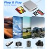 Memory Stick Pro Duo Adapter - 5 in 1 Aluminum Multi Memory Card Reader with Triple Lightning/USB-C/USB 3.0 Connectors for SD/Micro SD/MS/XD/CF, Sony Memory Stick Pro Duo Adapter for iPhone/Android/PC