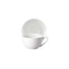 Jade Weiss Cappuccinotasse mit Untertasse 2tlg