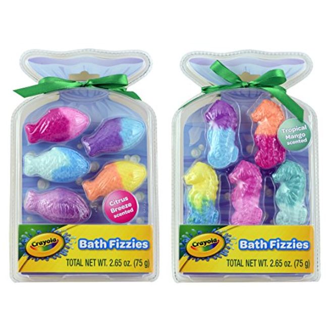 Taste Beauty Crayola Color Bath Dropz for Ages 3 and Up, Colorful Bath  Bombs for Kids, 60 Tablets