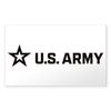 CafePress U.S. Army® Black Horizontal Logo Sticker Rectangle Bumper Sticker Car Decal
