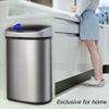 13 Gal/ 50L Stainless Touch Free for Office Kitchen Automatic Sensor Trash Can