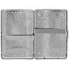 Silver Vintage Victorian Scroll Compact (16 100s) Etched Metal-Plated Cigarette Case & Stash Box