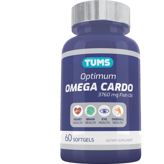 Tums Optımum Omega Cardıo Fısh Oil 1250 Mg Omega-3 İçeren 60 Softjel